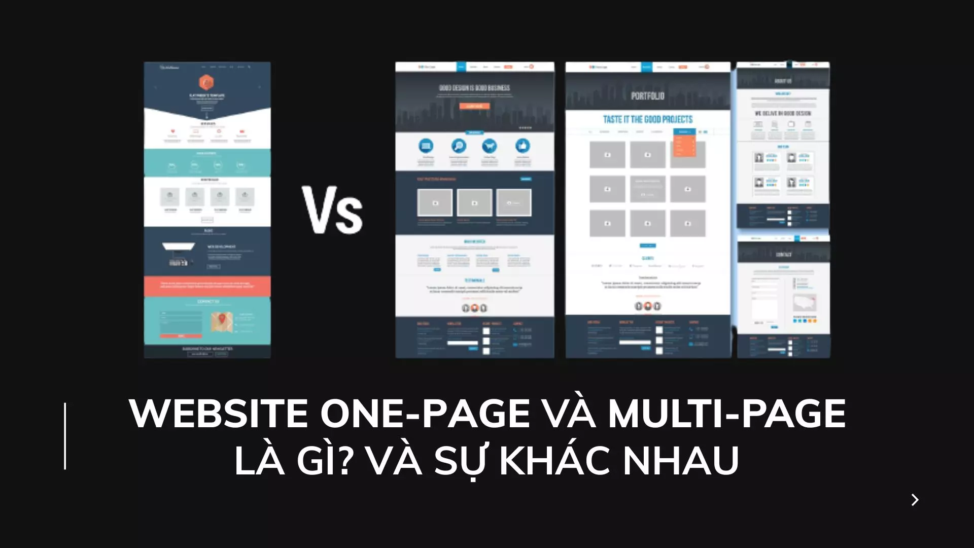 Website one page v multi page l g v s kh c nhau